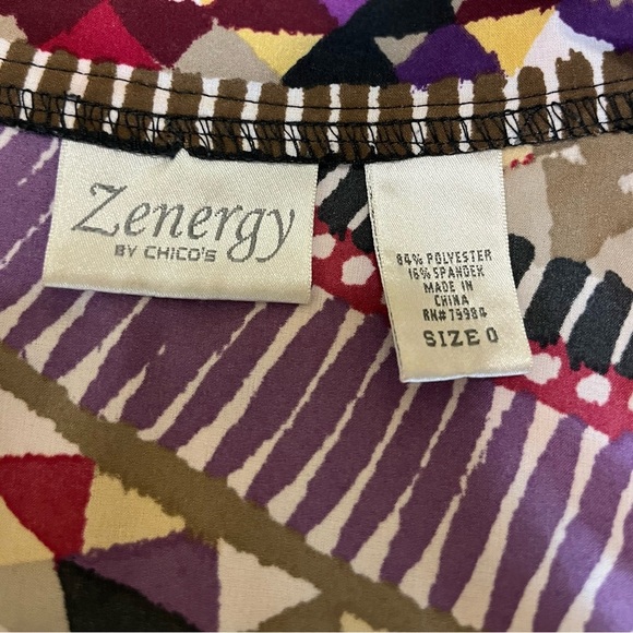 Zenergy By Chico’s Women’s Size Small Lightweight Jacket Zip Up Front Dressy Wor - Picture 4 of 5